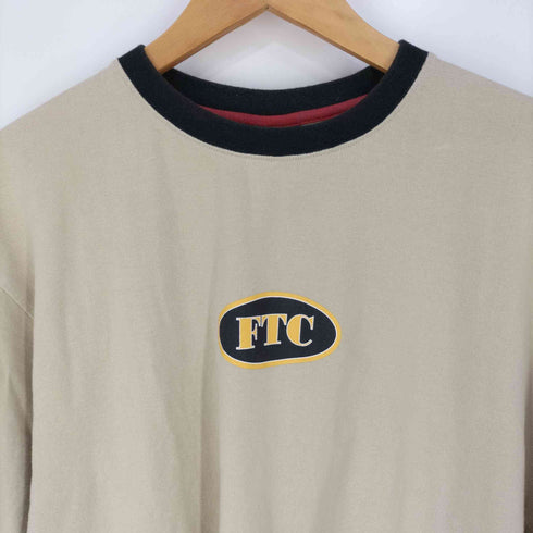 エフティーシー FTC OVAL LOGO RINGER TEE オーバルロゴ リンガーTシャツ メンズ JPN:L