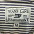 トランス ランド trans land ヒッコリー バックデザイン刺繍 ストライプシャツ メンズ JPN:M