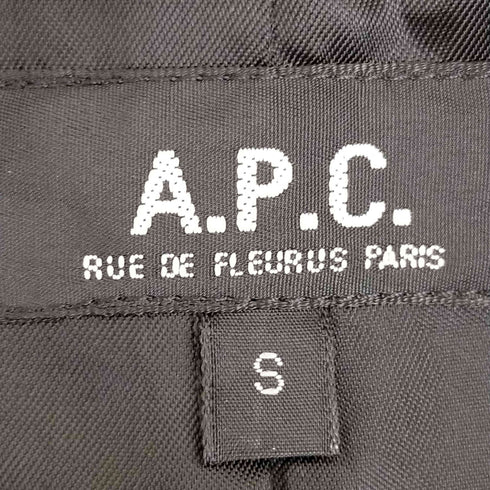 アーペーセー A.P.C. フランス製 ウールギャバ 2Bテーラードジャケット スーツセットアップ メンズ S