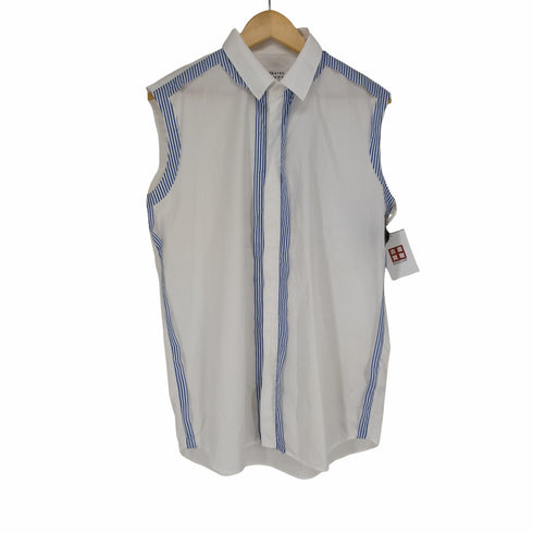 メゾンマルジェラ Maison Margiela 18SS カットオフデザインノースリーブシャツ レディース JPN:42