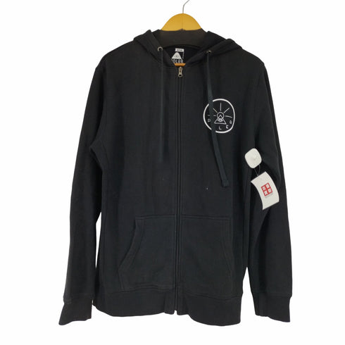 ポーラ POLER 胸元 バックプリント ジップアップパーカー メンズ import:M