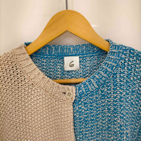ロクビューティーアンドユースユナイテッドアローズ 6 BEAUTY & YOUTH UNITED ARROWS BICOLOR CARDIGAN レディース