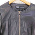 ザラ ZARA ノーカラー フェイクレザージャケット レディース import:L