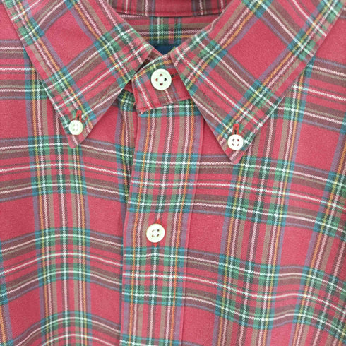 ラルフローレン RALPH LAUREN CLASSIC FIT ポニー刺繍 タータンチェックB.D シャツ ビッグサイズ メンズ 2XLT TALL