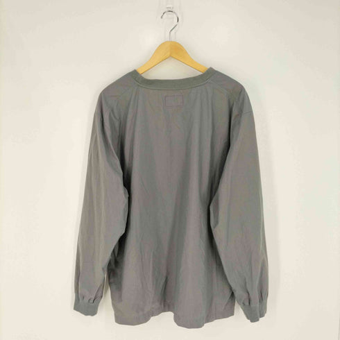 ノースフェイスパープルレーベル THE NORTH FACE PURPLE LABEL ナイロンロングTシャツ L/S Logo Woven Tee メンズ import:XL