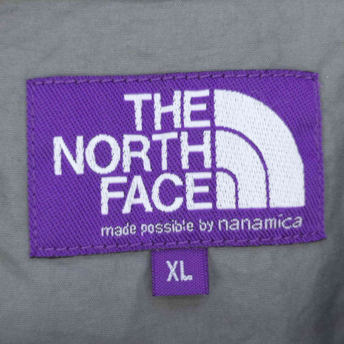 ノースフェイスパープルレーベル THE NORTH FACE PURPLE LABEL ナイロンロングTシャツ L/S Logo Woven Tee メンズ import:XL