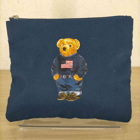 ポロラルフローレン POLO RALPH LAUREN ポロベアー プリントトートバッグ ポーチ付き レディース
