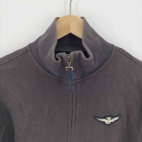 アエロナウティカミリターレ AERONAUTICA MILITARE MILITARE フロントワッペン ジップアップ スタンドカラー トラックジャケット Y2K メンズ import:S