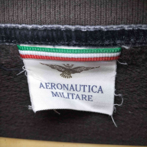 アエロナウティカミリターレ AERONAUTICA MILITARE MILITARE フロントワッペン ジップアップ スタンドカラー トラックジャケット Y2K メンズ import:S