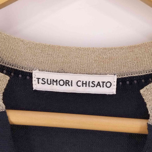 ツモリチサト TSUMORI CHISATO シルク 半袖ニットカーディガン レディース JPN:2