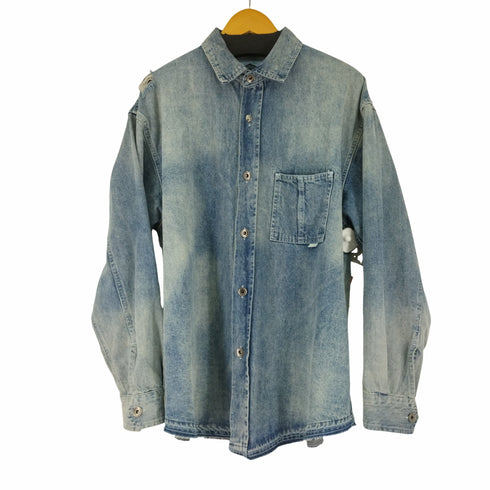 マッドネス MADNESS ヴィンテージ加工 デニム L/S シャツ メンズ import:L