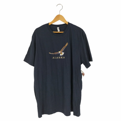 TEEMAX アニマル刺繍 クルーネックTシャツ メンズ import:XXL