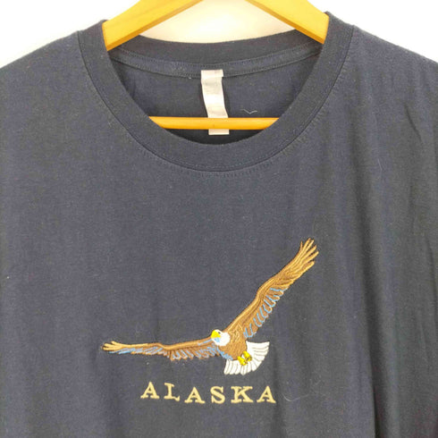 TEEMAX アニマル刺繍 クルーネックTシャツ メンズ import:XXL