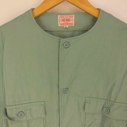 ビッグマイク BIG MIKE NO COLLARE TWIL SHIRT JKT メンズ XL