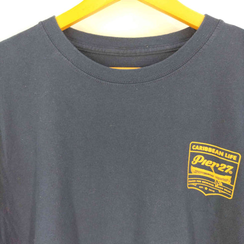 Pier27 両面プリント クルーネックTシャツ メンズ import:XXL