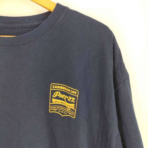 Pier27 両面プリント クルーネックTシャツ メンズ import:XXL
