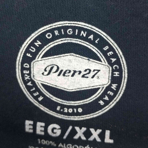 Pier27 両面プリント クルーネックTシャツ メンズ import:XXL