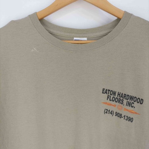 ジャージーズ JERZEES 企業ロゴ 両面プリント クルーネックTシャツ メンズ import:XL
