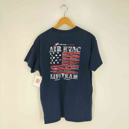 ギルダン GILDAN 企業ロゴ 両面プリント クルーネックTシャツ メンズ import:L