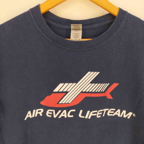 ギルダン GILDAN 企業ロゴ 両面プリント クルーネックTシャツ メンズ import:L