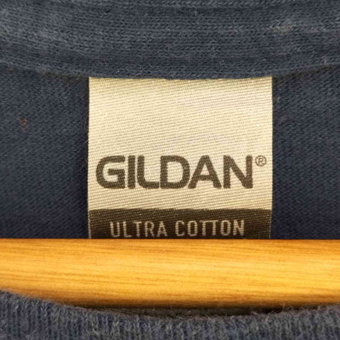 ギルダン GILDAN 企業ロゴ 両面プリント クルーネックTシャツ メンズ import:L