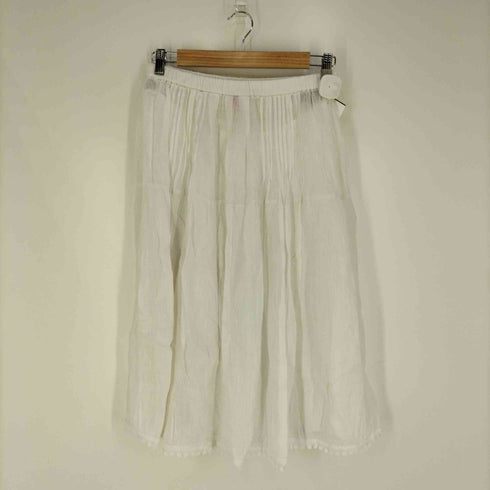 ハート イッセイミヤケ Haat ISSEY MIYAKE シワ加工プリーツ リネンスカート レディース JPN:2