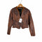 ディーゼルブラックゴールド DIESEL BLACK GOLD デザインカウレザージャケット レディース JPN:XS