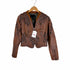 ディーゼルブラックゴールド DIESEL BLACK GOLD デザインカウレザージャケット レディース JPN:XS