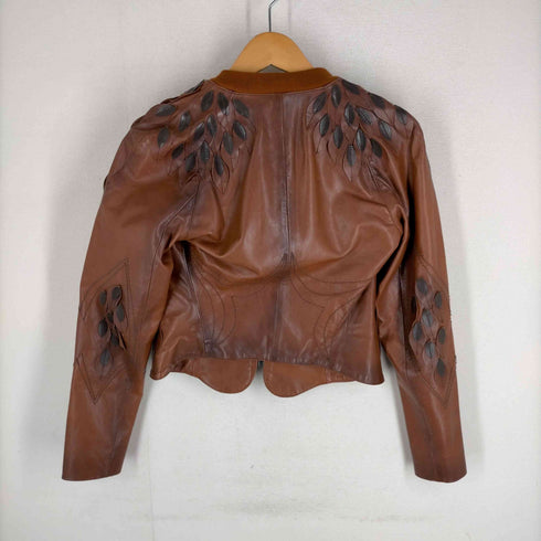 ディーゼルブラックゴールド DIESEL BLACK GOLD デザインカウレザージャケット レディース JPN:XS