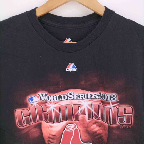 マジェスティック MAJESTIC MLBチームロゴプリント クルーネックTシャツ メンズ import:M