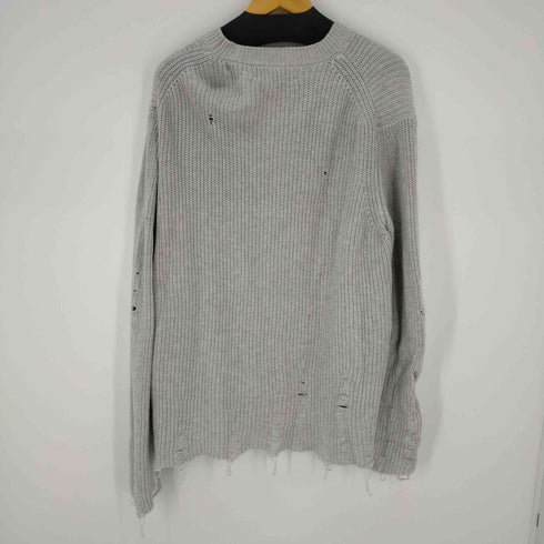ダメージクラッシュスパイダープリントニット メンズ import:M
