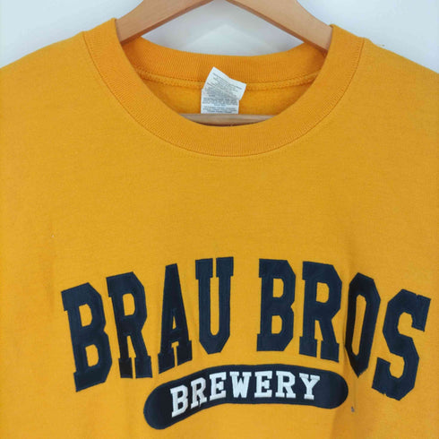 ギルダン GILDAN BRAU BROS BREWERY 刺繍 クルーネックスウェット メンズ import:M