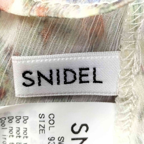 スナイデル snidel プリントフリルシフォンミニワンピース レディース ONE SIZE