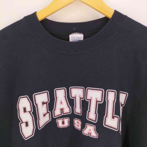 ギルダン GILDAN メキシコ製 SEATTLE プリント クルーネックスウェット メンズ import:XL