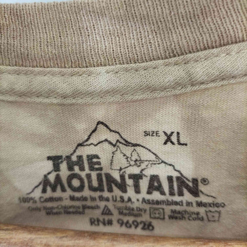 ザマウンテン the mountain USA製 WOLF 狼 大判 アニマル プリント S/S Tシャツ メンズ import:XL