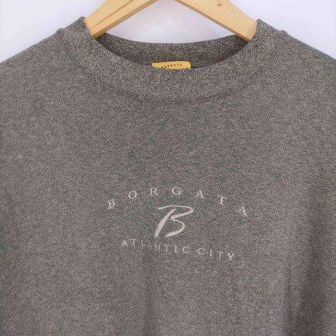 BORGATA COLLECTION USA製 刺繍 クルーネックスウェット メンズ import:M