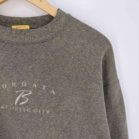 BORGATA COLLECTION USA製 刺繍 クルーネックスウェット メンズ import:M