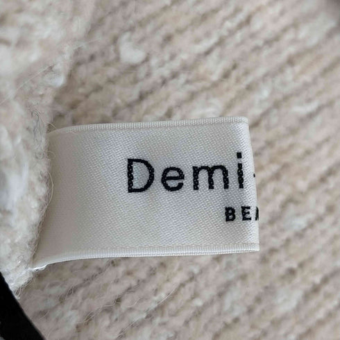デミルクスビームス Demi-Luxe BEAMS BIGネップハイネック レディース