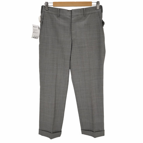 コムデギャルソンオムドゥ COMME des GARCONS HOMME DEUX AD2012 ウール グレンチェック ノータックスラックス メンズ JPN:S