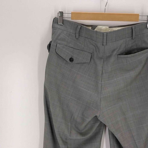 コムデギャルソンオムドゥ COMME des GARCONS HOMME DEUX AD2012 ウール グレンチェック ノータックスラックス メンズ JPN:S