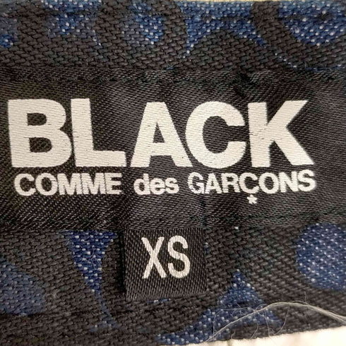 ブラックコムデギャルソン BLACK COMME des GARCONS AD2009 総柄 デニムサルエルパンツ メンズ JPN:XS
