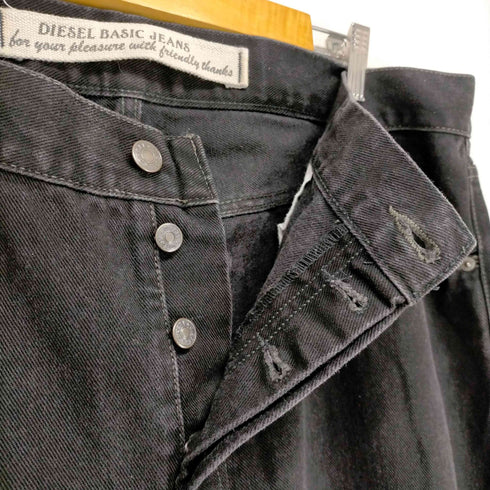 ディーゼルインダストリー Diesel Industry TYPE RR55 ボタンフライワイドブラックデニム メンズ FR:40-44