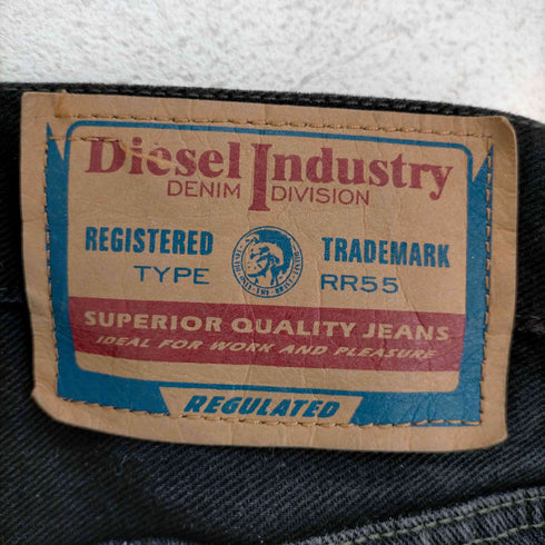 ディーゼルインダストリー Diesel Industry TYPE RR55 ボタンフライワイドブラックデニム メンズ FR:40-44