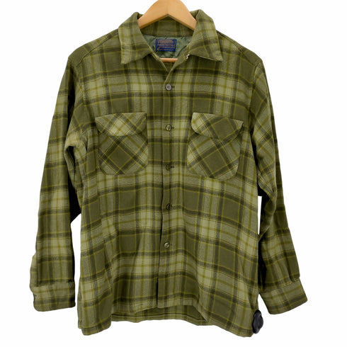 ペンドルトン PENDLETON 60S 開襟 チェック ネルシャツ メンズ import:L