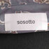 ソソット sosotto コットン リ バティプリント 裾ドロスト ブラウス 猫 レディース JPN:1