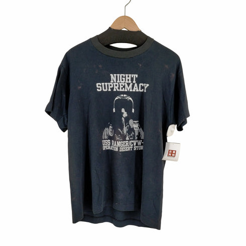 スクリーンスターズ SCREEN STARS 80s MADE IN USA 50/50 フロントプリントTシャツ NIGHT SUPREMACY メンズ import:L