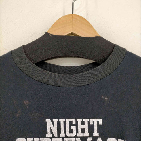 スクリーンスターズ SCREEN STARS 80s MADE IN USA 50/50 フロントプリントTシャツ NIGHT SUPREMACY メンズ import:L