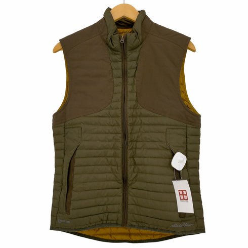 エディーバウアー Eddie Bauer リップストップ 切替 ダウンベスト メンズ JPN:XS