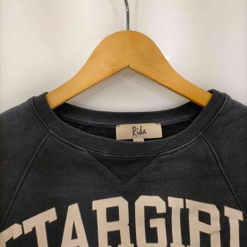 リカ RIKA STARGIRL TECHラバープリント Vガゼットラグランスウェット レディース import:XS