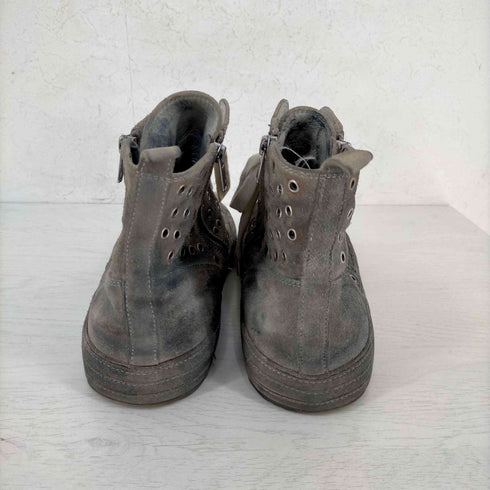 アンドゥムルメステール Ann DEMEULEMEESTER lether hi trainers ハトメ サイドジップ メンズ